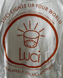Royal Apparel Men's Luci Lights Up Your World White Short Sleeve Shirt Size L