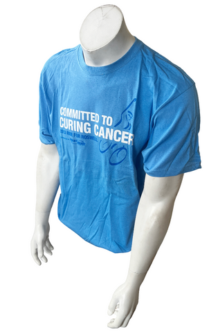 Anvil Men's Ride For Roswell Committed To Curing Cancer 2013 Blue Shirt Size L