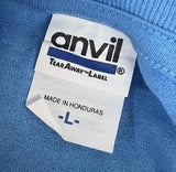 Anvil Men's Ride For Roswell Committed To Curing Cancer 2013 Blue Shirt Size L