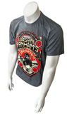 Tultex Men's Jason Bonham's Led Zeppelin Experience Graphic Gray Shirt Size L