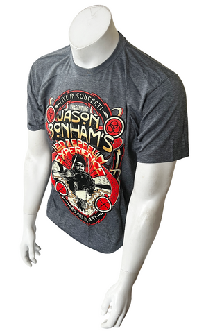 Tultex Men's Jason Bonham's Led Zeppelin Experience Graphic Gray Shirt Size L