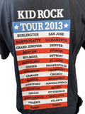 Gildan Men's Kid Rock Best Night Ever 2013 Graphic Black Shirt Size Large