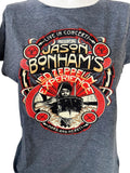 Gildan Women's Jason Bonham's Led Zeppelin Experience Graphic Gray Shirt Size XL