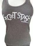 Next Level Women's Secret Stash Crested Butte, Co Graphic Gray Tank Top Size S