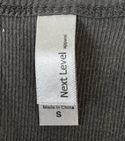 Next Level Women's Secret Stash Crested Butte, Co Graphic Gray Tank Top Size S
