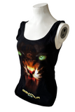 Next Level Women's Megadeth Gigantour 2013 Tiger Graphic Black Tank Top Size L