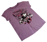 Disney Girls Minnie Mouse I Love New York Graphic Purple Shirt Size Medium
