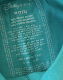 Disney Girls Minnie Mouse I Love Hawaii Graphic Teal Short Sleeve Shirt Size M