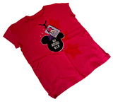Disney Girls Minnie Mouse All Access V.I.P. Walt Disney World Pink Shirt Size M