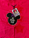 Disney Girls Minnie Mouse All Access V.I.P. Walt Disney World Pink Shirt Size M