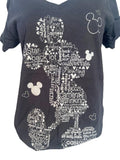 Disney Women's California Mickey Mouse Graphic Short Sleeve Shirt Size Medium