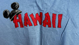 Disney Men's Mickey & Friends This Is The Life Hawaii Graphic Blue Shirt Size M