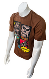 Disney Store Men's Chewbacca Roar Graphic Brown Short Sleeve Shirt Size Medium