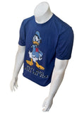 Disney Men's Donald Duck Don't Mess With The Duck Graphic Blue Shirt Size M