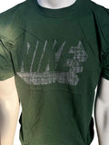 Nike Men's Logo Graphic Green Cotton Short Sleeve Shirt Size Large