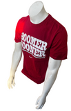 Nike Men's Boomer Sooner Oklahoma Sooners Graphic Red Short Sleeve Shirt Size S