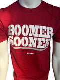 Nike Men's Boomer Sooner Oklahoma Sooners Graphic Red Short Sleeve Shirt Size S