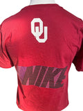 Nike Men's Boomer Sooner Oklahoma Sooners Graphic Red Short Sleeve Shirt Size S