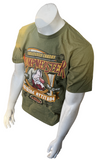 Disney Men's Grumpy Grumpmeister Consistently Cranky Green Short Sleeve Shirt M