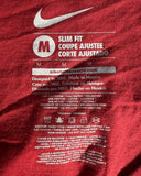 Nike Women's Alabama Crimson Tide Bama Graphic Red Slim Fit Shirt Size Medium