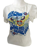 Hard Rock Cafe Women's All Is One Love All Serve All Orlando White Shirt Size L