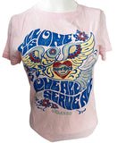 Hard Rock Cafe Women's All Is One Love All Serve All Orlando Pink Shirt Size M