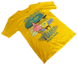 Universal Studios Boys SpongeBob The Surf Is Our Turf Yellow Shirt Size Medium