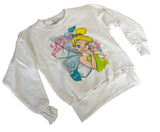 Disney Girls Tinker Bell San Francisco Graphic White Pullover Sweatshirt Size S