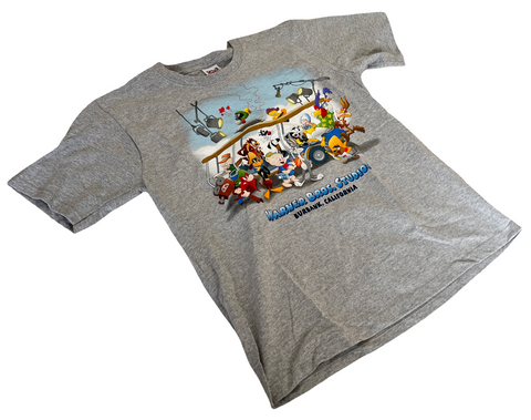 Anvil Boys Warner Brother Studios Looney Toons Graphic Gray Shirt Size Large