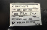 Yaskawa Electric SGMS-20A6AACG AC Servo Motor 2000W 3000RPM 6.36Nm 12.4A