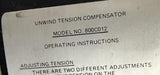 Compensating Tension Controls CTC 800C012 Unwind Tension Compensator 1.5-5 Lb