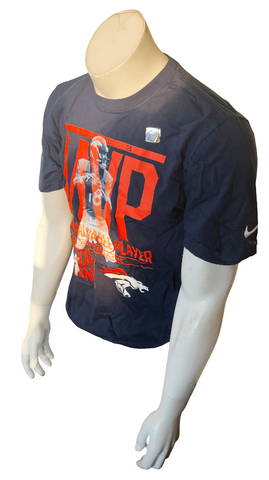 Nike Men's Denver Broncos Peyton Manning Quarterback MVP 2013 Navy Shirt Size M