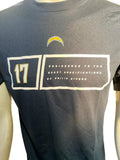 Nike Men's Los Angeles Chargers Engineered To Philip Rivers 17 Navy Shirt Size S