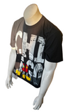 Disney Men's Mickey Mouse Chicago Graphic Black Short Sleeve Shirt Size Medium