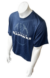 Nike Men's Dri-Fit NFL Seattle Seahawks Graphic Navy Short Sleeve Shirt Size L