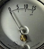 Ashcroft 25 1122 KE 02L 15 PSI Special Service Pressure Gauge 2-1/2" Size
