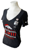 Nike Women's Denver Broncos Super Bowl XLVIII Champions Error Slim Fit Shirt M