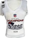 Nike Women's NFL New England Patriots 2012 AFC Champions White Slim Fit Shirt L