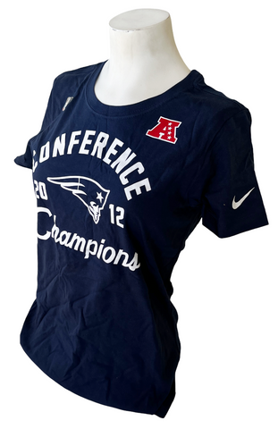 Nike Women's New England Patriots Conference Champions 2012 Slim Fit Shirt M