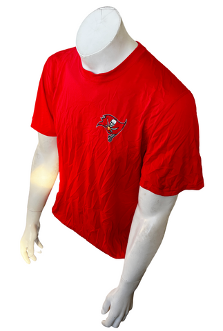 Nike Men's Dri-Fit Tampa Bay Buccaneers Graphic Red Short Sleeve Shirt Size L