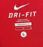 Nike Men's Dri-Fit Tampa Bay Buccaneers Graphic Red Short Sleeve Shirt Size L
