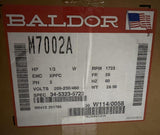 Baldor M7002A Explosion Proof AC Motor 1/3 HP 1725 RPM 208-230/460V 3-Phase