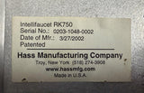 Hass Manufacturing Intellifaucet RK750 Computer-Controlled Mixing Valve