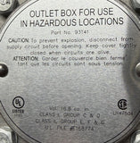 93141 Outlet Box 1" NPT For Use In Hazardous Locations