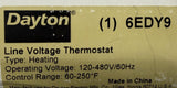 Dayton 6EDY9 Line Voltage Thermostat 120-480V/60Hz 60-250°F