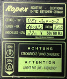 Ropex RES-207-0-3 Resistron Temperature Controller DIN Rail 230 V 50/60Hz