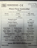Sierra C100L-DD-2-OV1-SV1-PV2-V1-S1-C10 SmartTrak 2 Mass Flow Controller