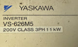 Yaskawa CIMR-M5A20110 XXXD VS-626M5 Inverter Drive 200V 11kW 3-Phase