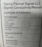 Georg Fischer Signet 3-2842-1 Conductivity/Resistivity Electrode Sensor 10 cm⁻¹