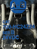 Allen-Bradley 700-HC24Z24 Ice Cube Relay Series B 24VDC w/ Finder 94.44.1 Socket